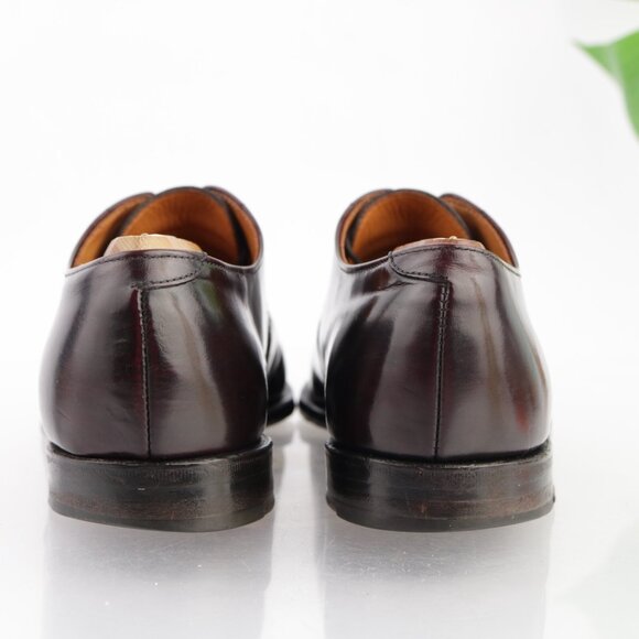 Vintage USA Cole Haan Mens Oxford Size 8.5 D Burgundy Leather Cap Toe Dress Shoe main image 13